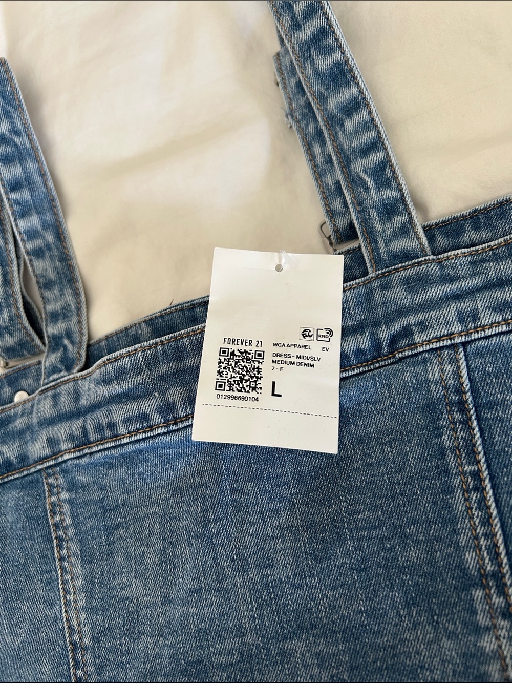 Forever 21 Blue Denim Kids' Suspender Bottoms - Picture 6 of 6